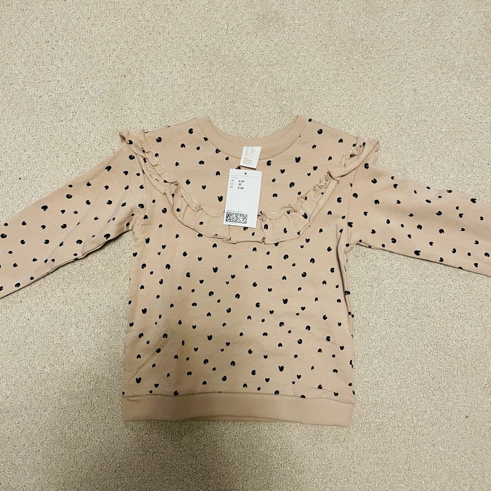 H&M Ruffle Sweatshirt
